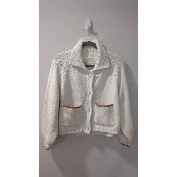 NWOT Pilcro Anthropologie The Jesse Dog Icon Golden Retriever Cardigan Sweater - Picture 6 of 8